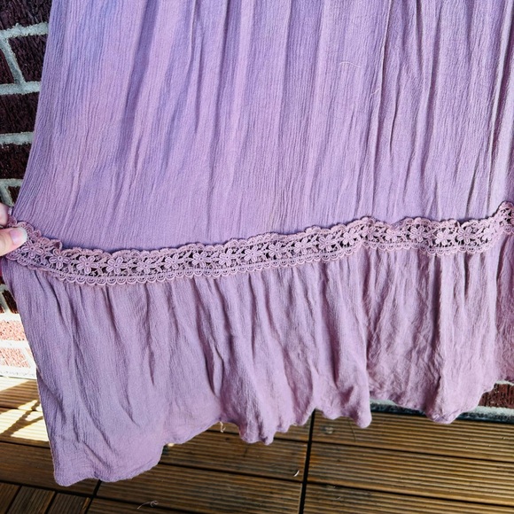 Rose & Remington In Loom Mauve Maxi Dress Size M - Picture 9 of 11